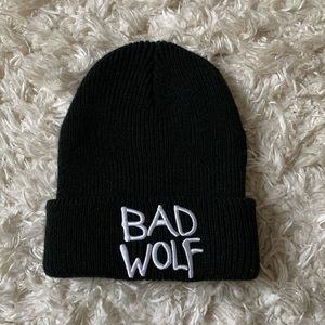 Doctor Who bad wolf black beanie